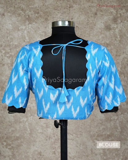 Sky Blue Readywear Blouse - L3544