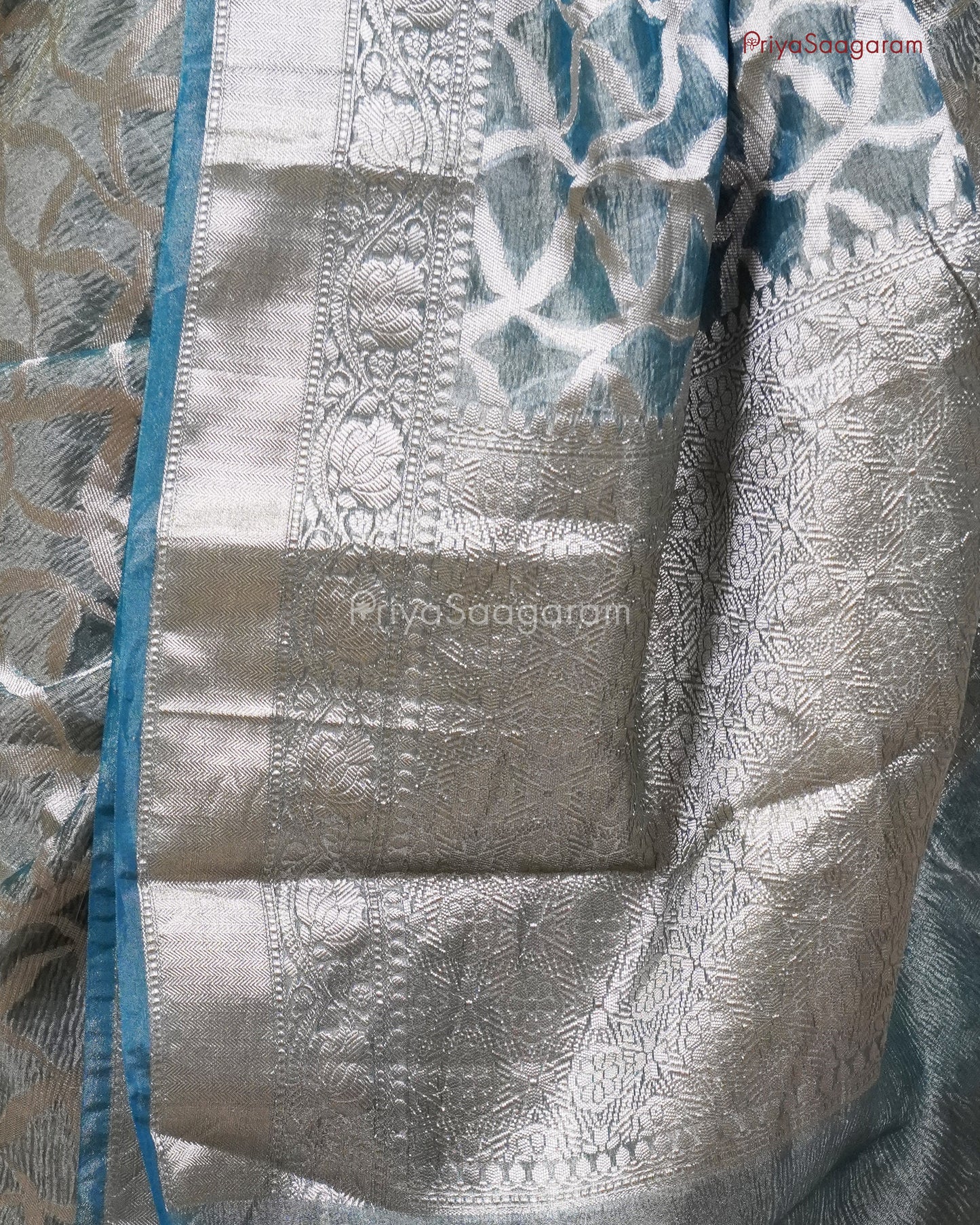 Golden Teal Crush Tissue - M7100