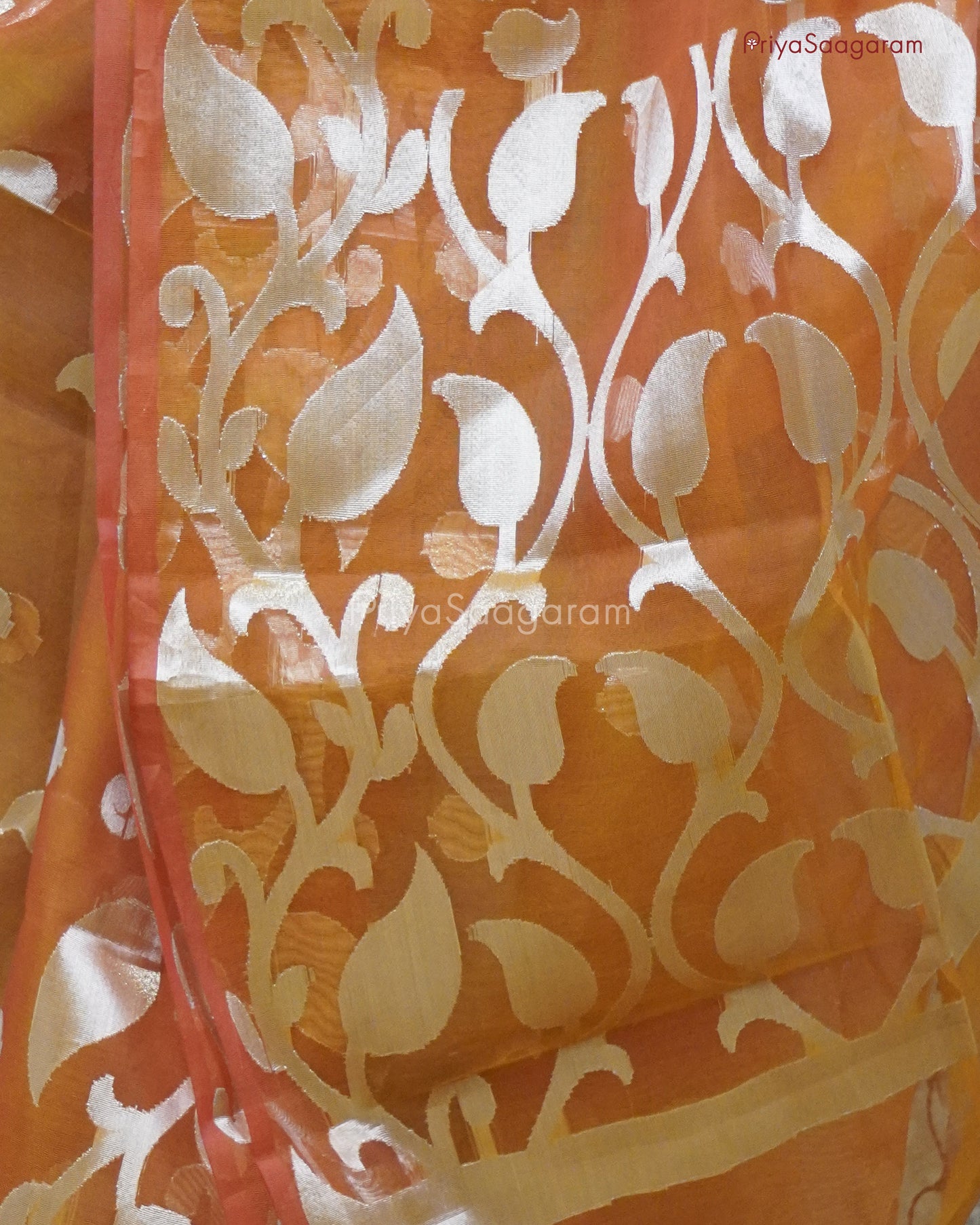 Bronze Zari Organza - PC3455