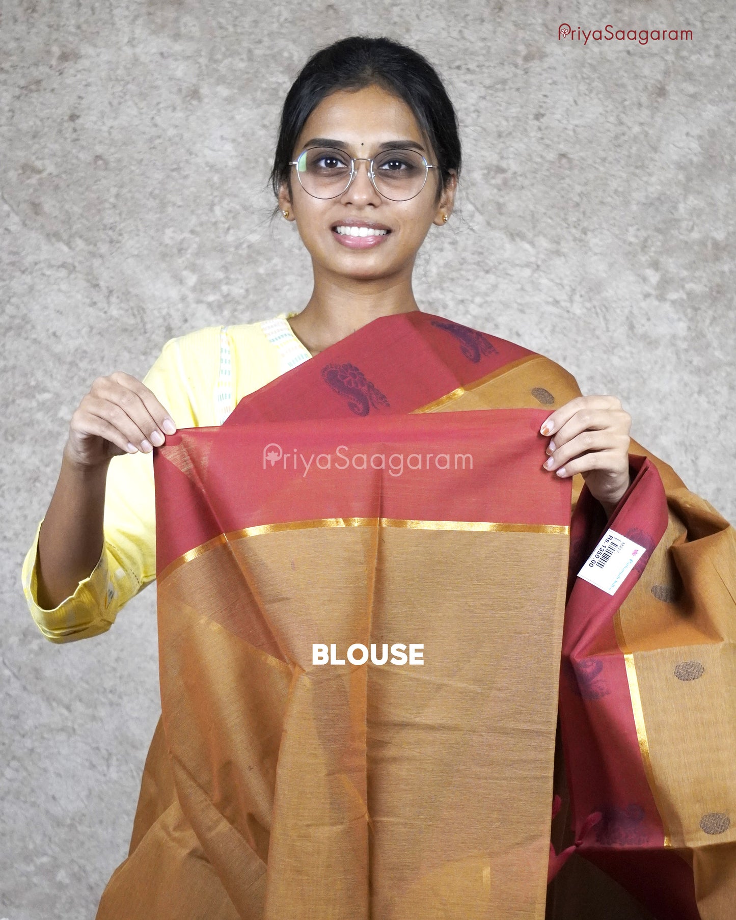 Brown Chettinad Cotton - M227