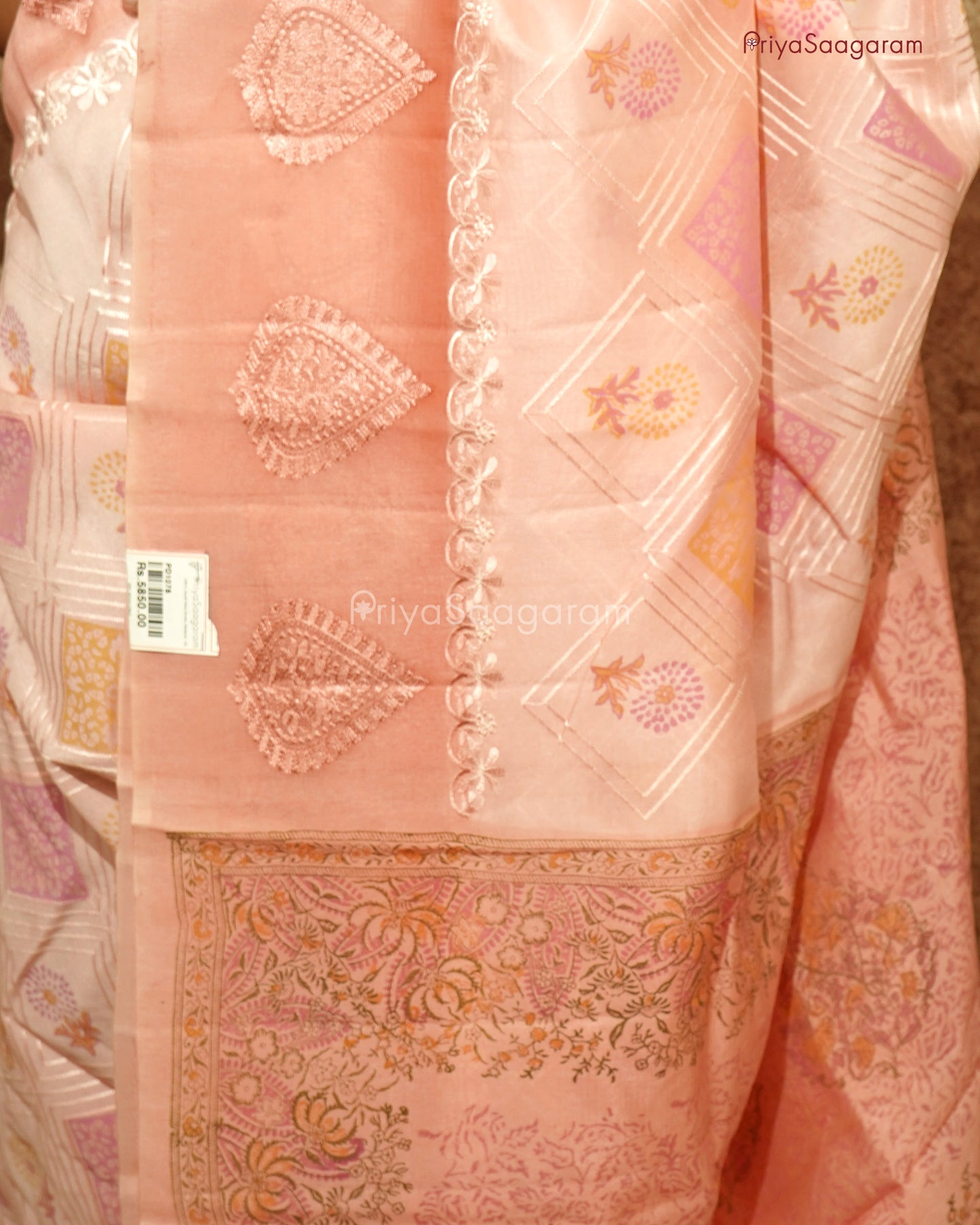 Baby Pink Chiniya Silk - PD1078