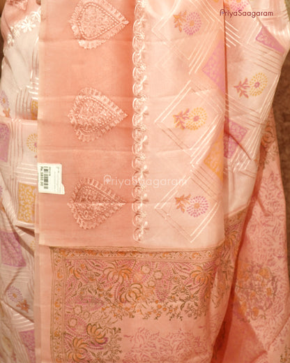 Baby Pink Chiniya Silk - PD1078