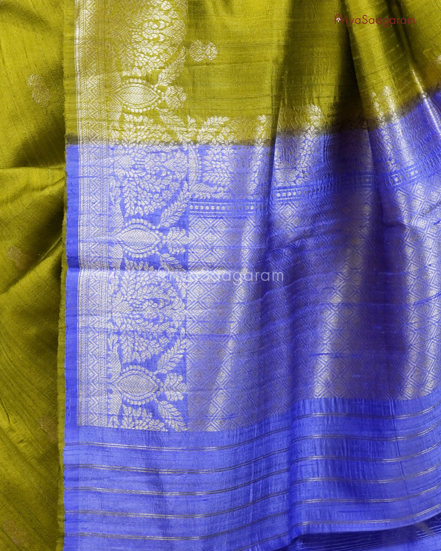 Pistachio Green Matka Silk - PC3218