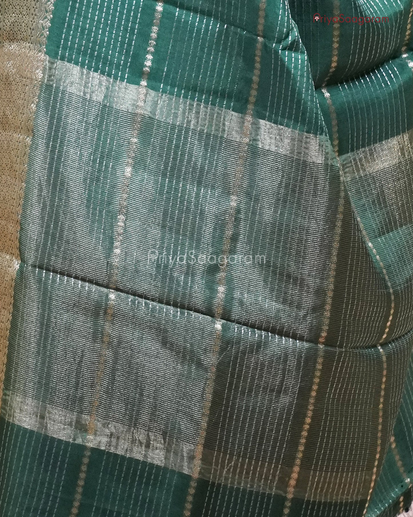 Dark Green Dola Tussar - PC2681