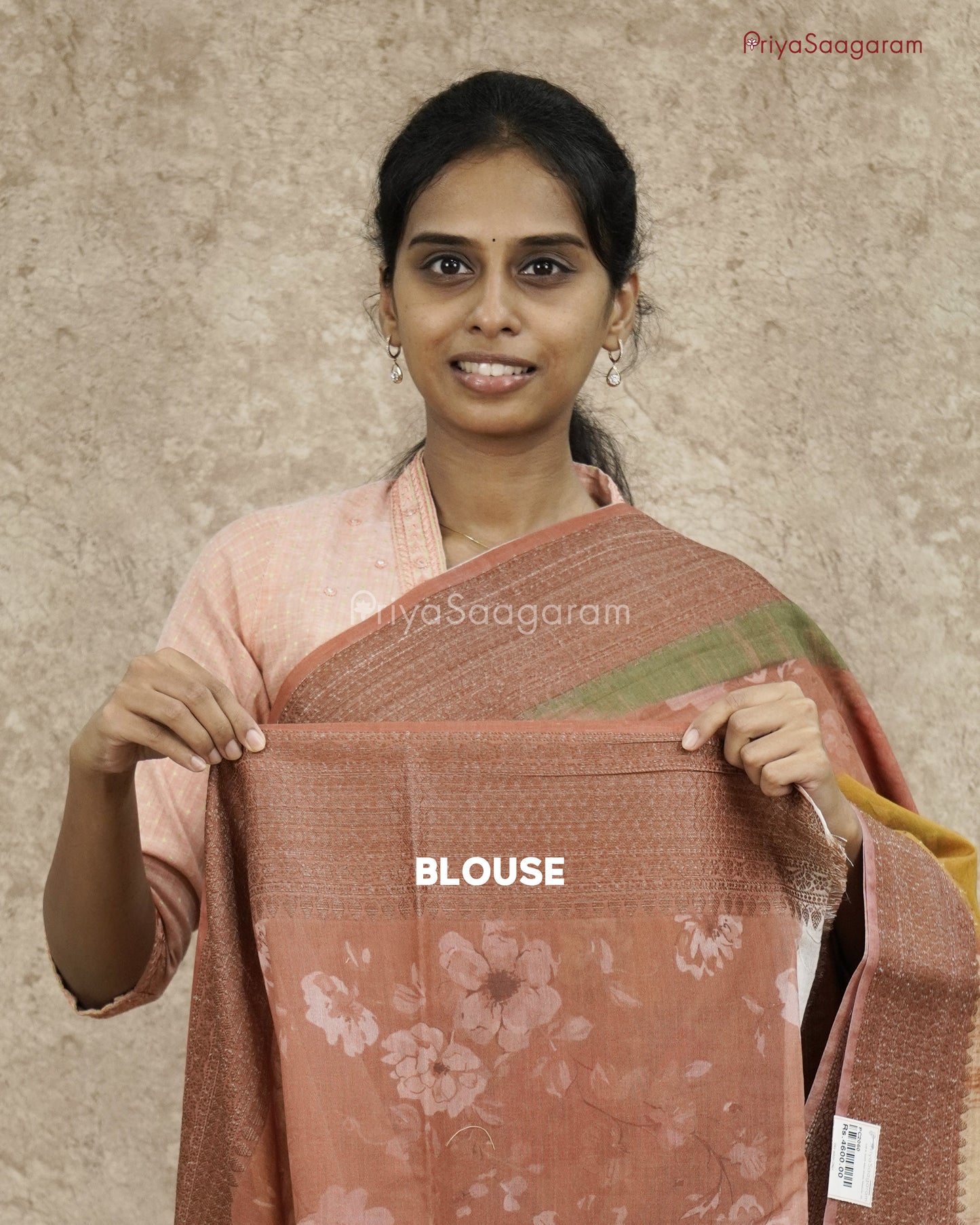 Multi-colored Floral Chanderi - PC2060