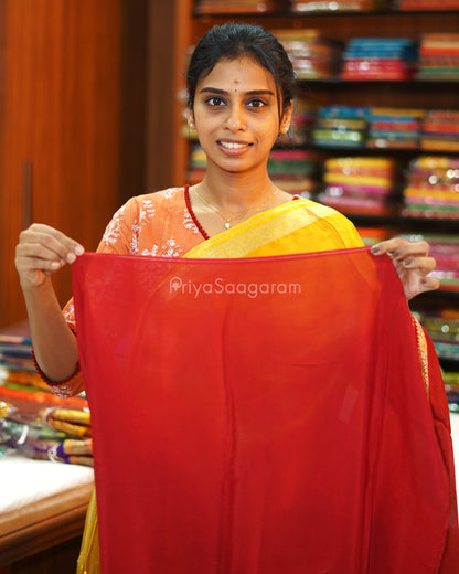Red Yellow Russian Silk - PE362