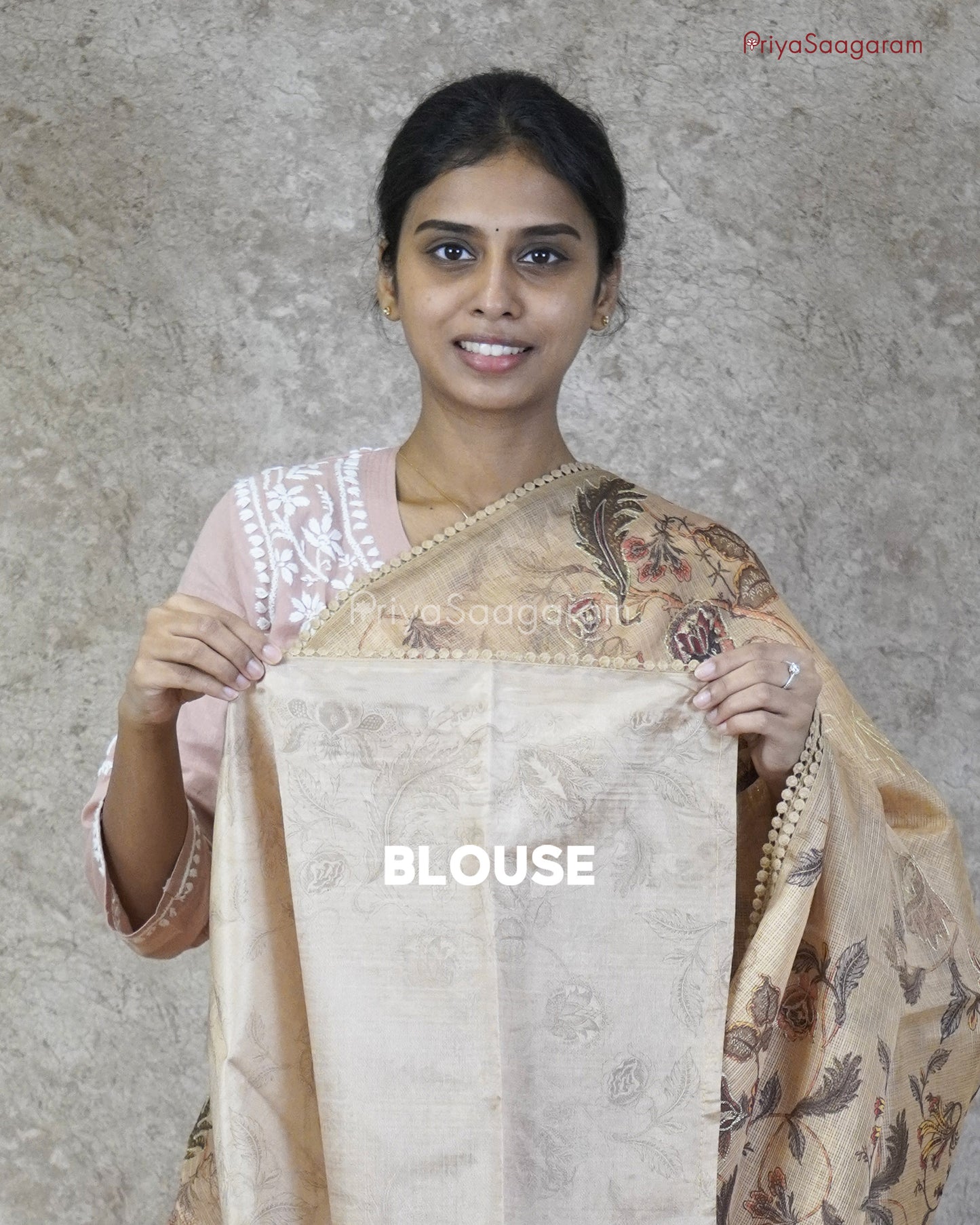 Mustard Floral Aari Kota - PC3297