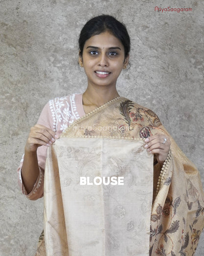 Mustard Floral Aari Kota - PC3297