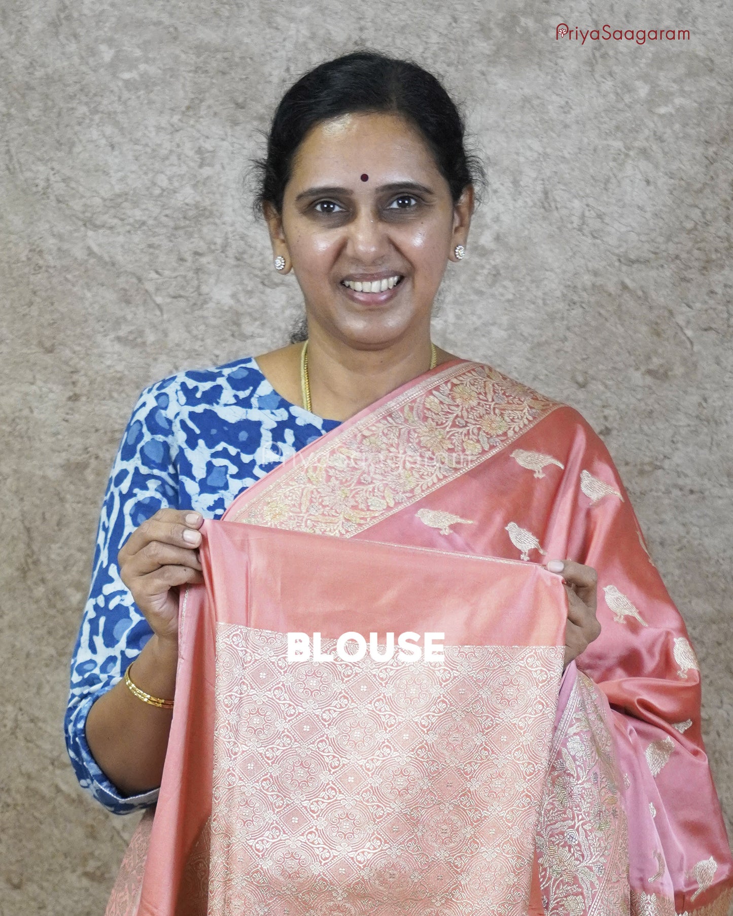 Pastel Pink Kuruvi Katan Silk - PC3641