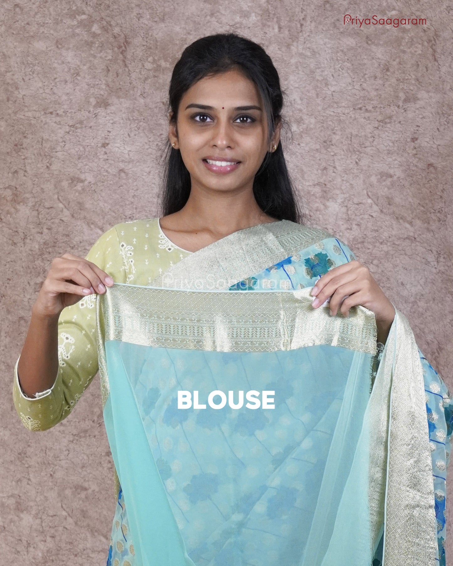 Baby Blue Georgette - PB3048