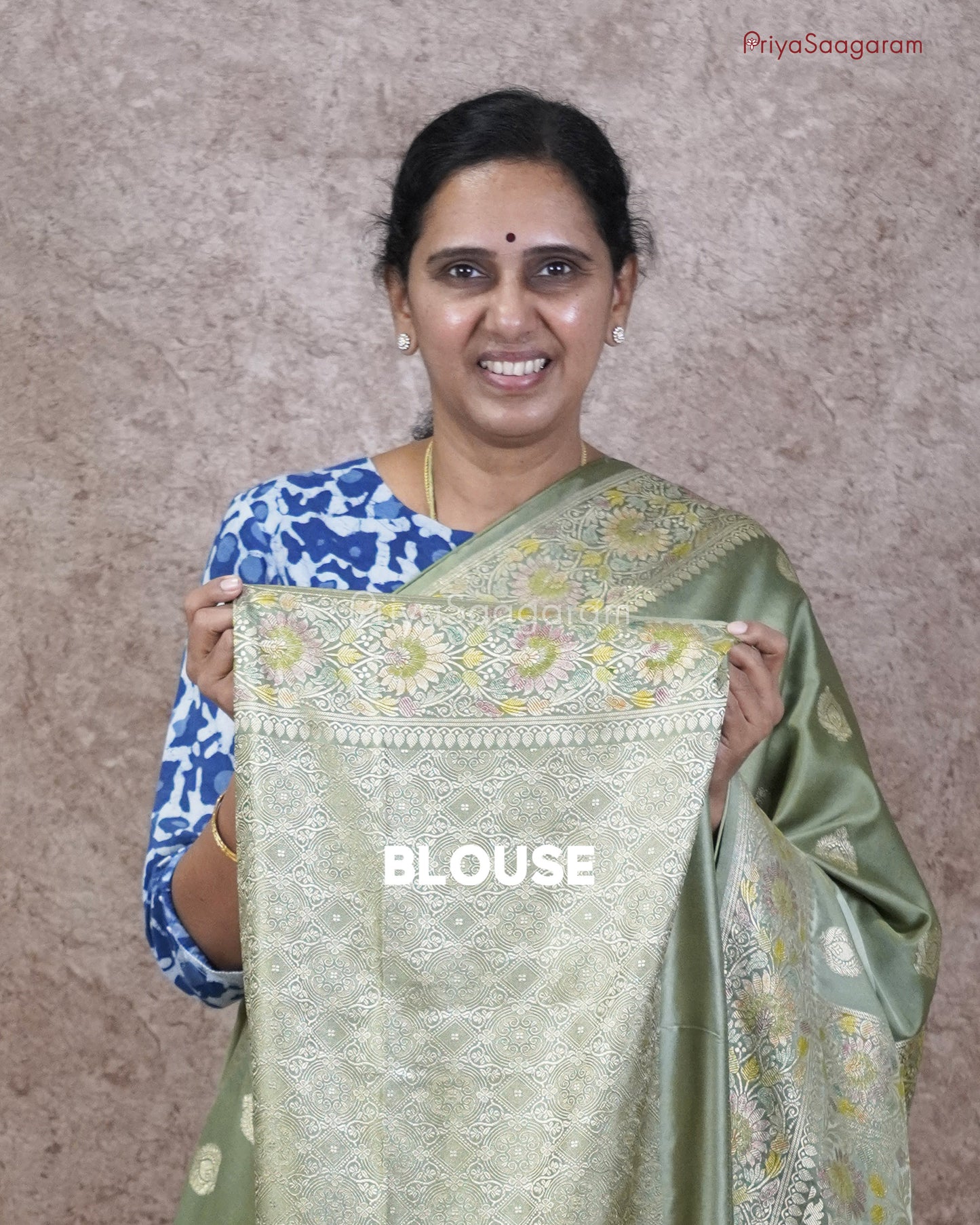 Patel Pista Green Katan Silk - PC3640
