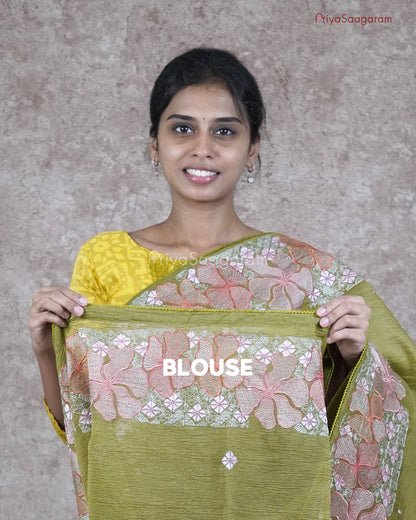Mehndi Green Crush Tissue - PC2845