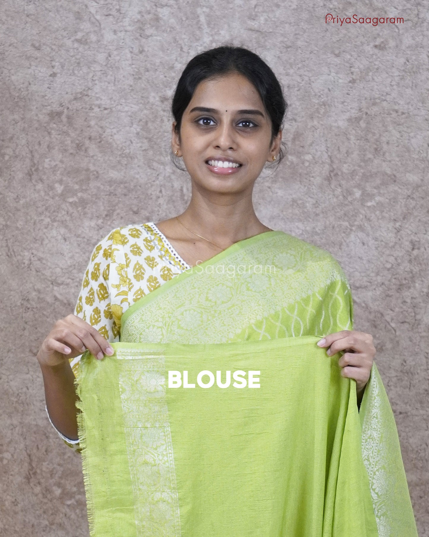Bright Green Georgette - PC3256