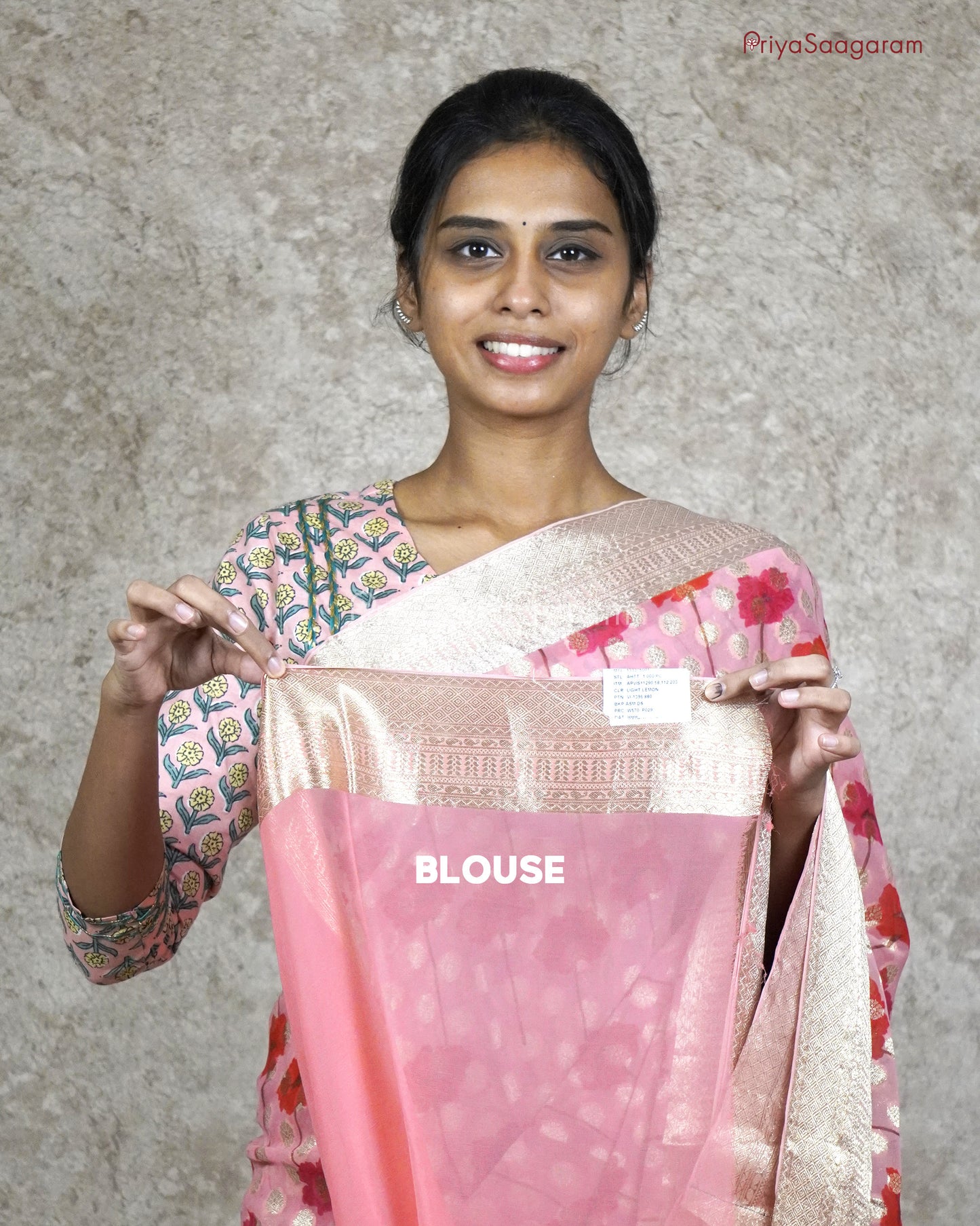 Baby Pink Georgette - PB3050