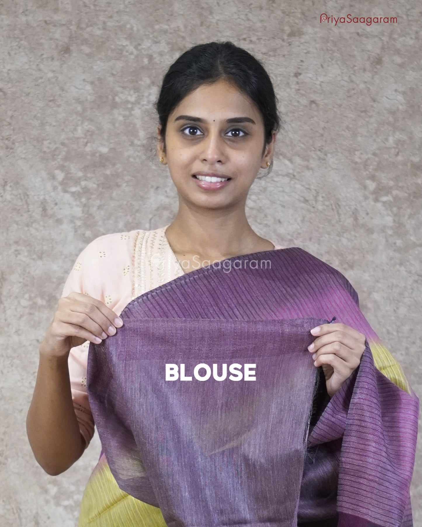 Sangria Purple Organza Tussar - PC2898