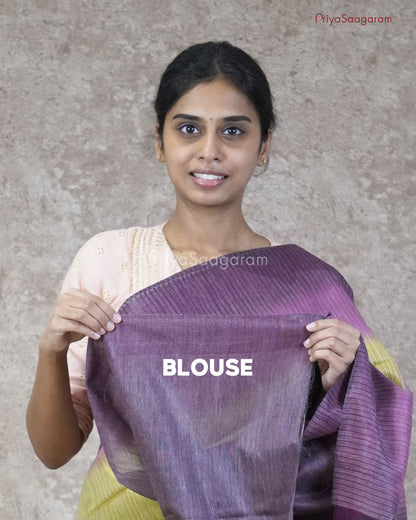 Sangria Purple Organza Tussar - PC2898