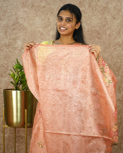 Pink Shaded Floral Crush Tissue - PD3124