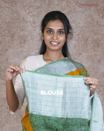 Caramel Gold Silk Linen - PB5055