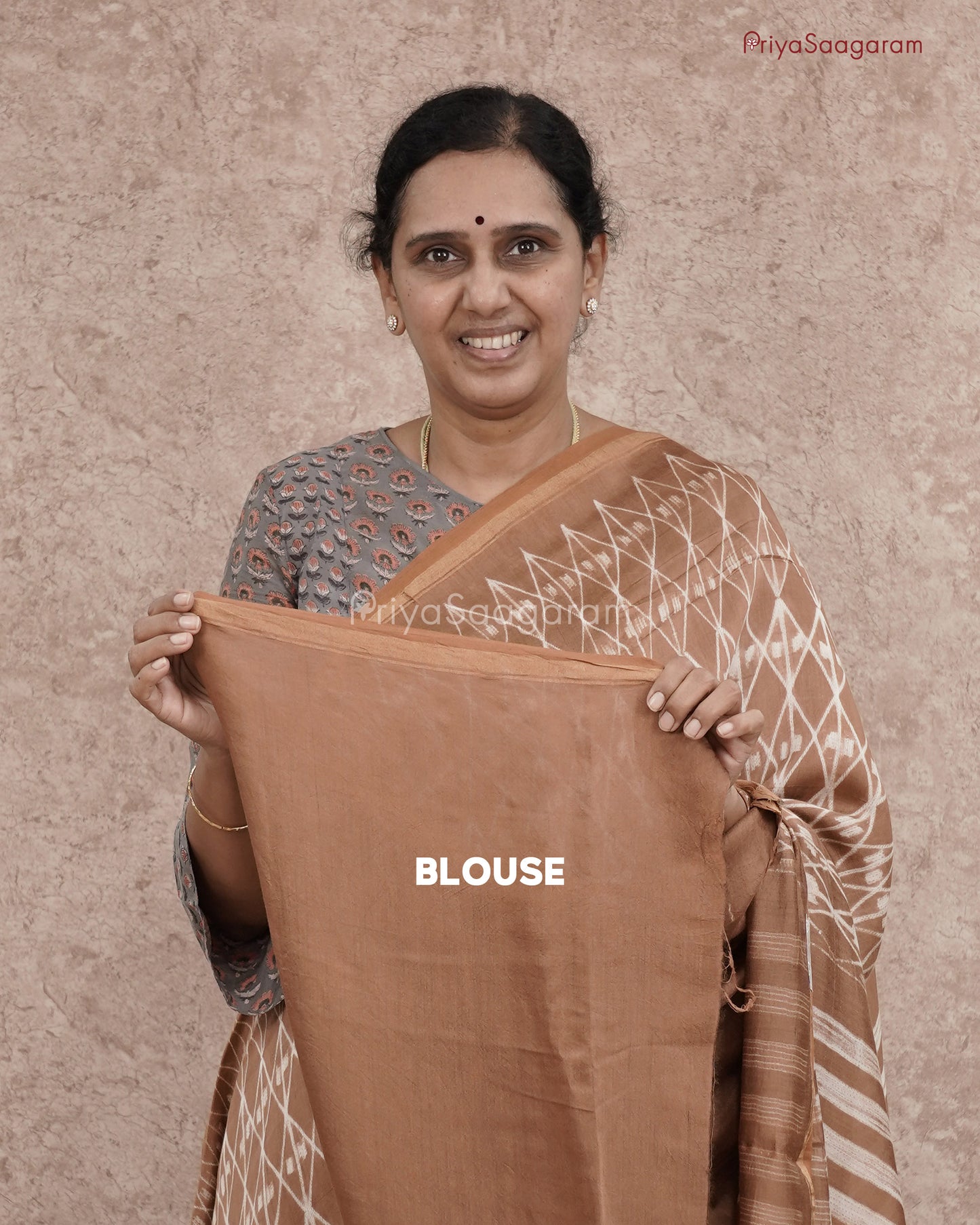 Ash Brown Chanderi - PC1832