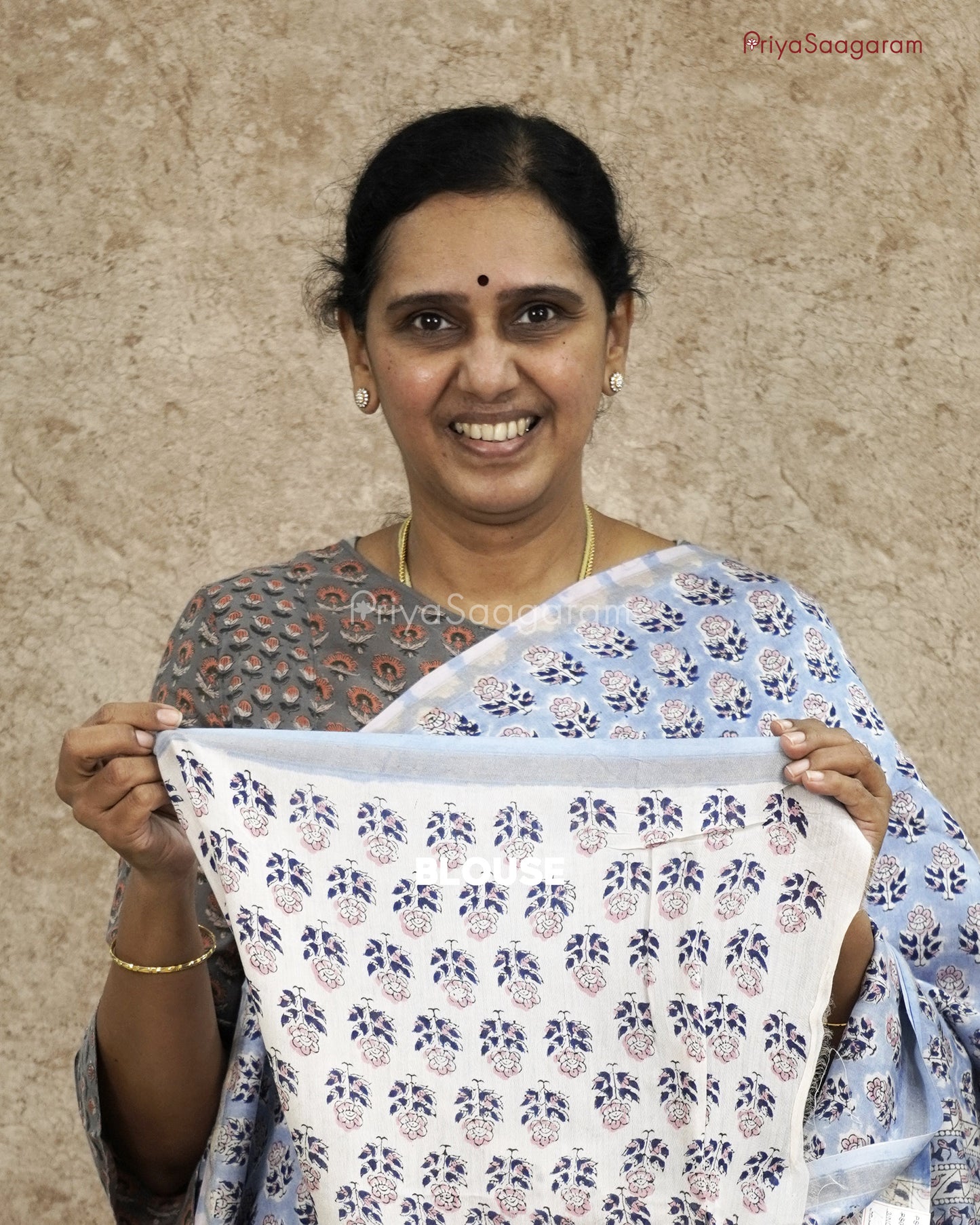 Modern Blue Chanderi - PC1790
