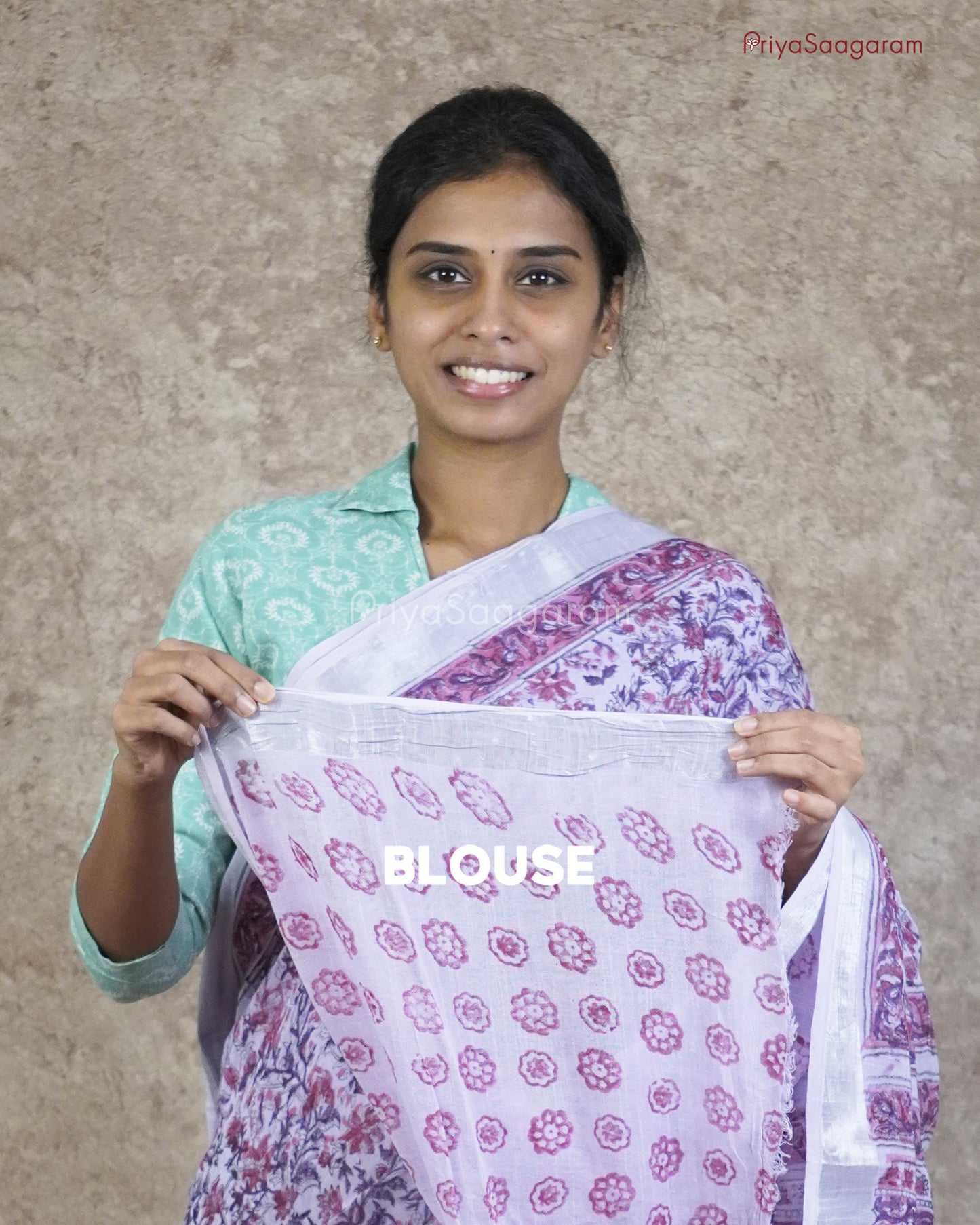Mauve Purple Pure Linen Cotton - PC2749