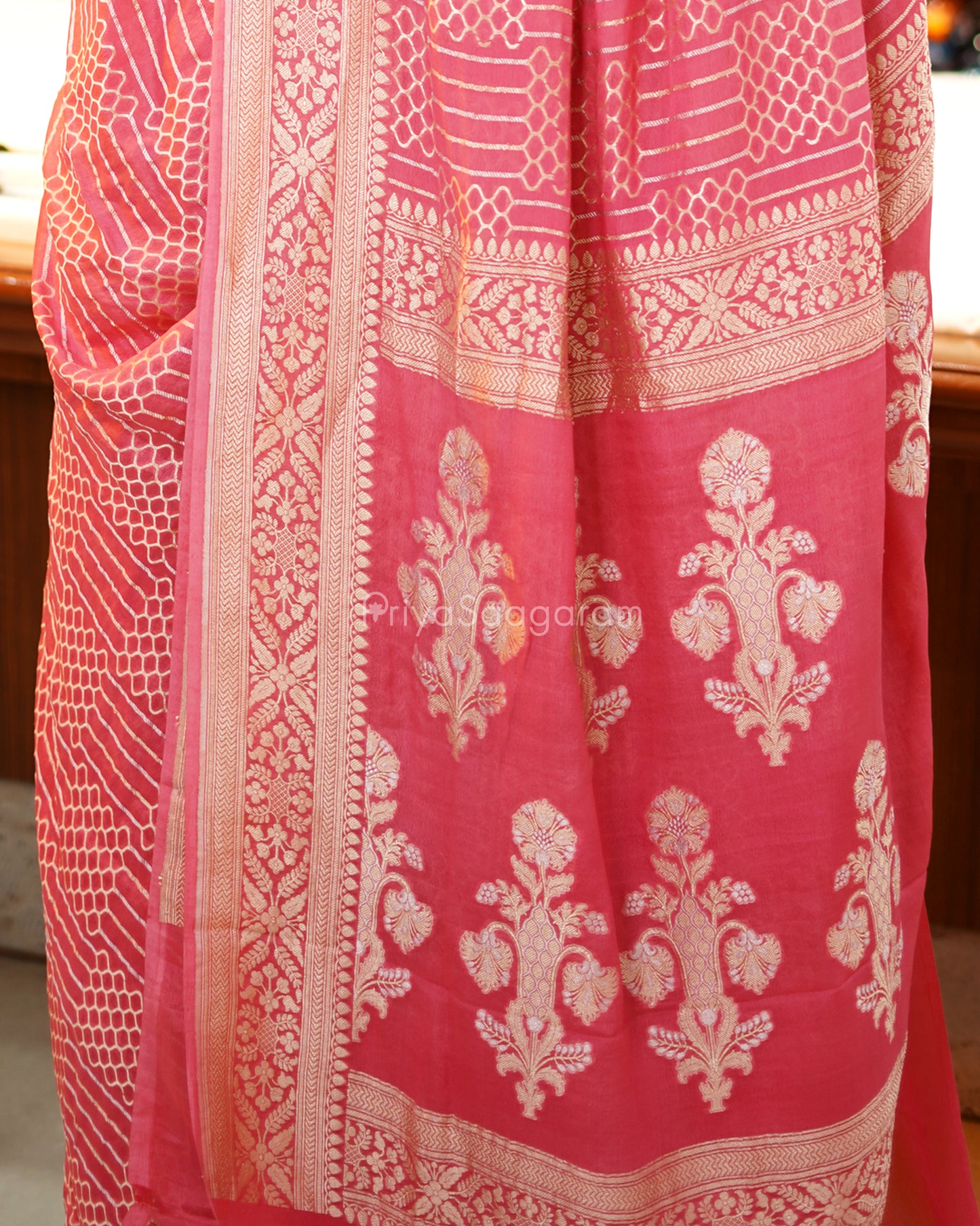 Dusty Rose Pink Georgette - PD969