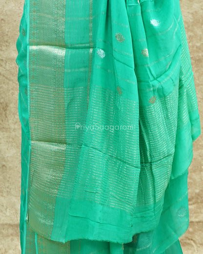 Ocean Green Crepe Silk - PE355