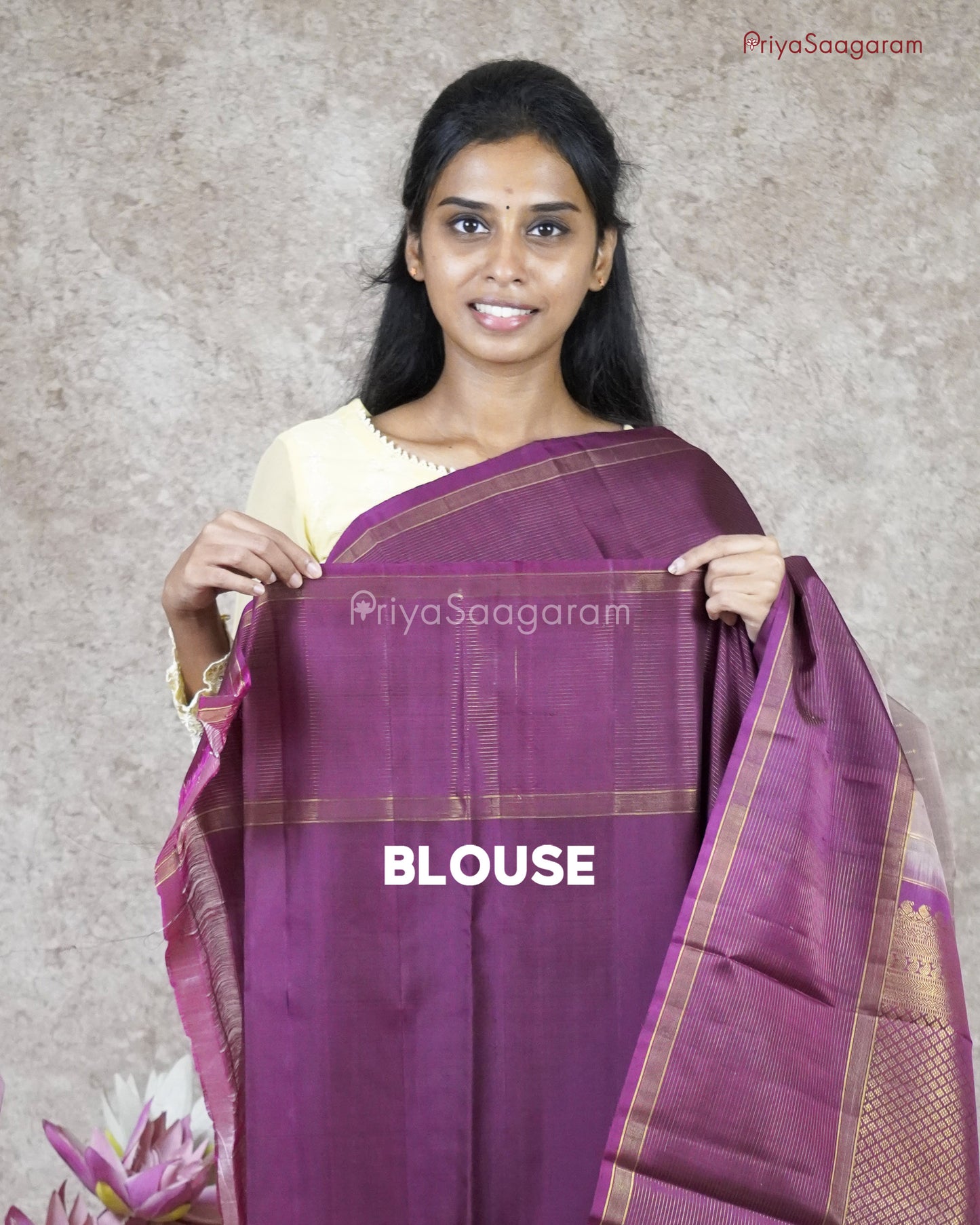 Wenge Brown Kanchipuram - L12351