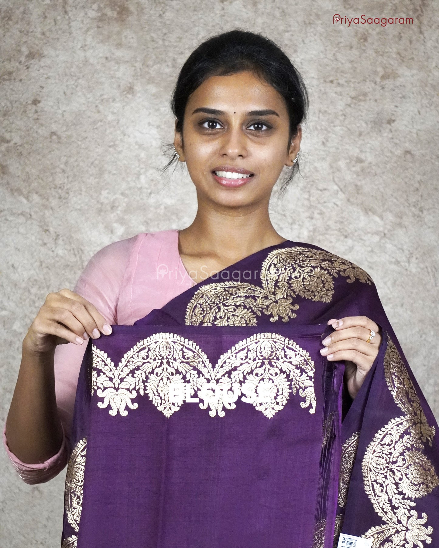 Deep Purple Raw Mango Silk - PC559