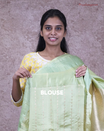 Golden Green Raw Mango Silk - PC3597