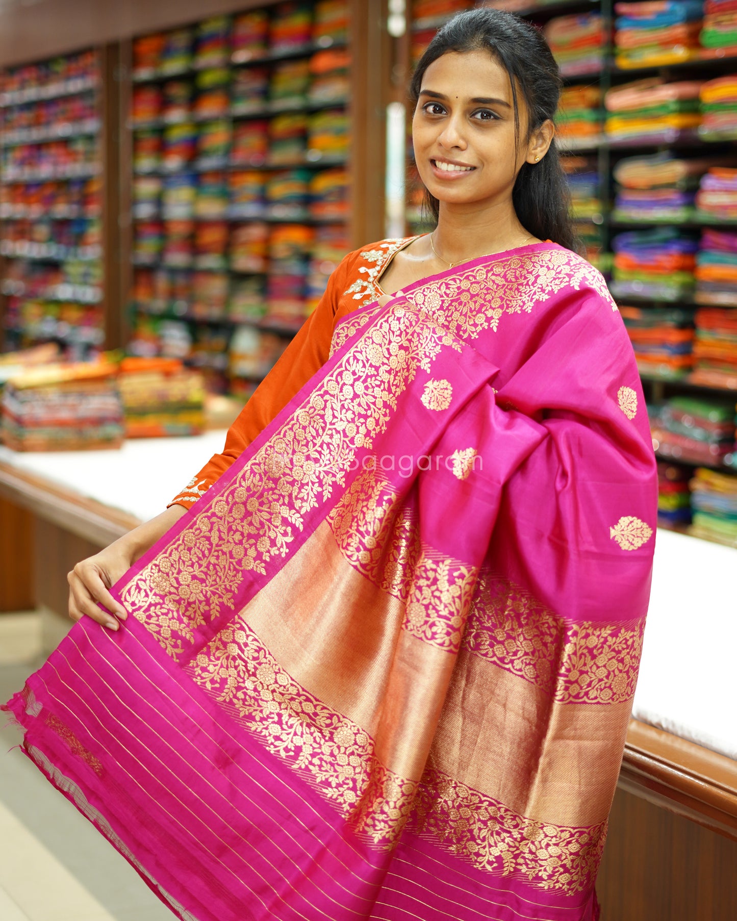Rani Pink Raw Mango Silk - PC3594
