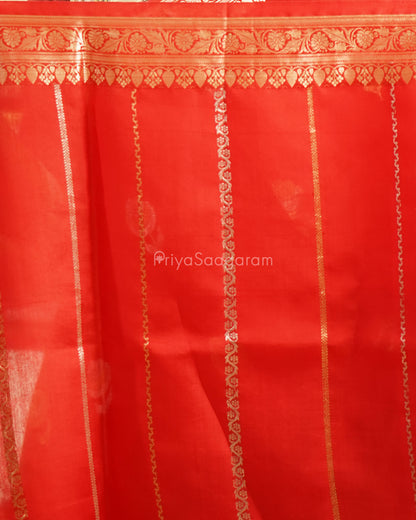 Kumkum Red Raw Mango Silk - PD4573