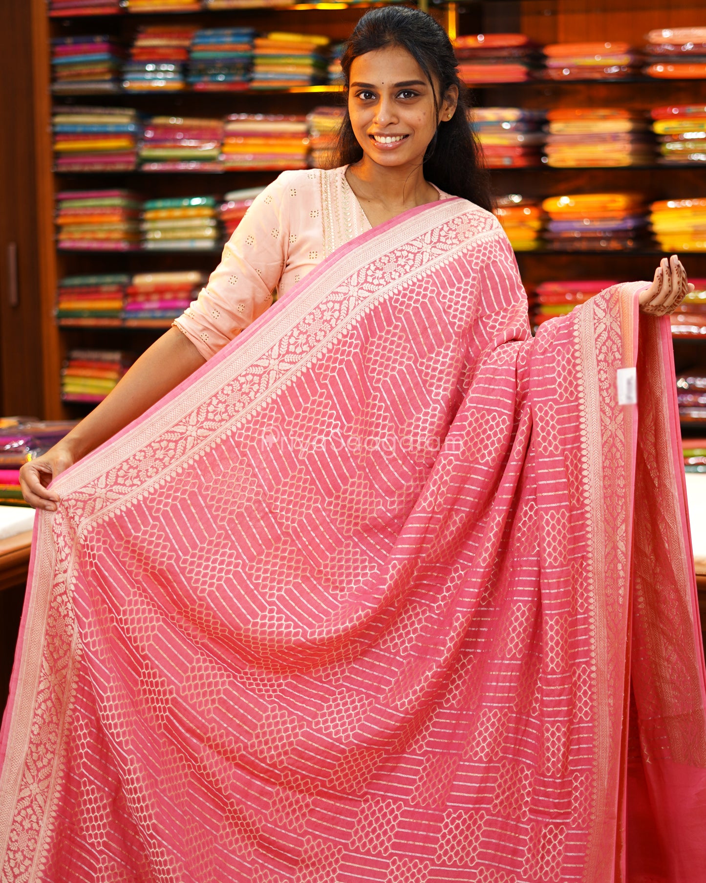Dusty Rose Pink Georgette - PD969