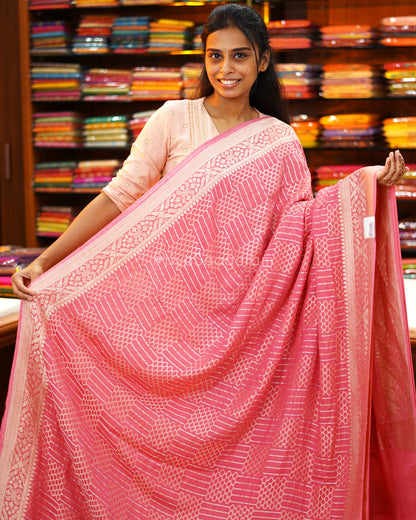 Dusty Rose Pink Georgette - PD969